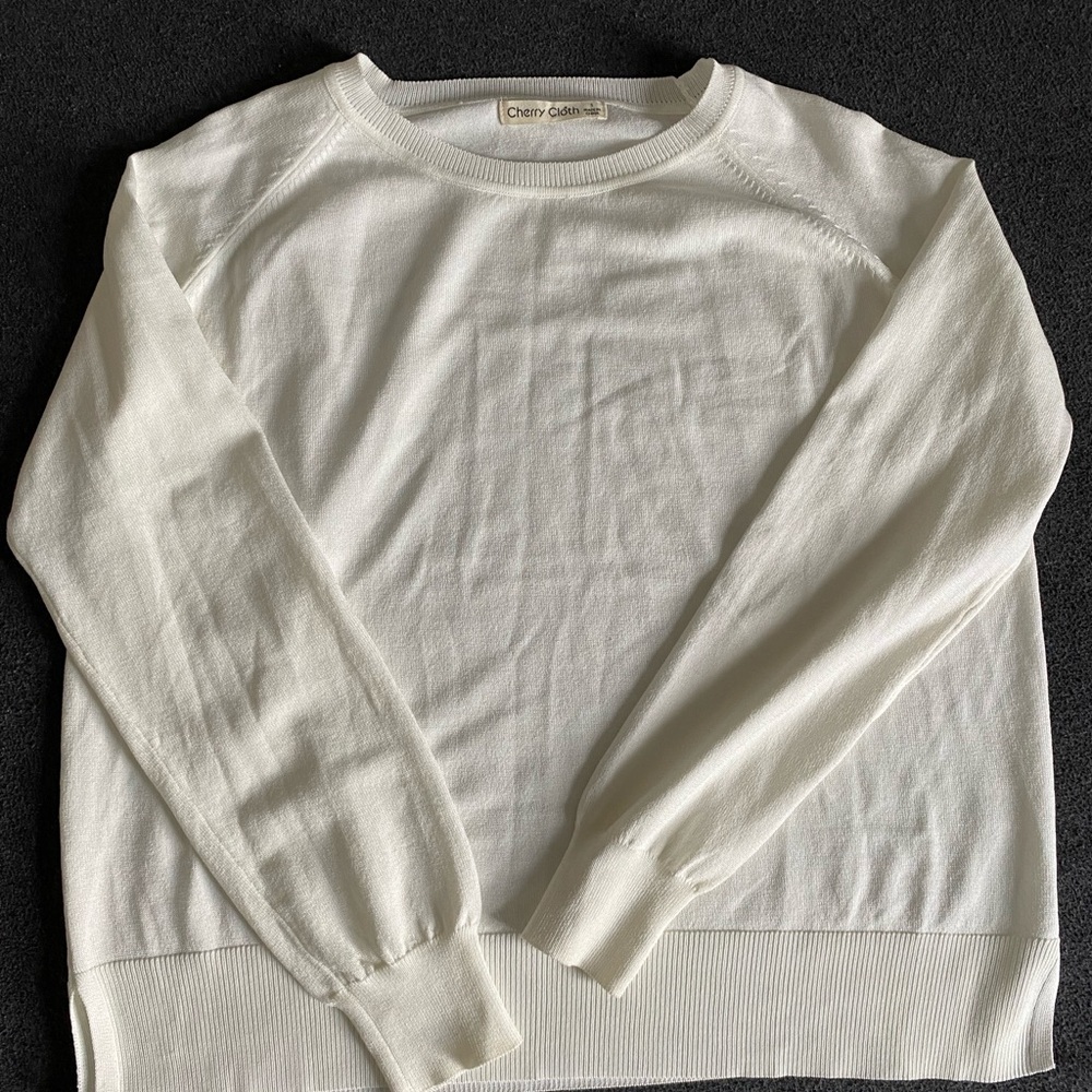 Chinti & Parker Women's Cream Crewneck Sweater